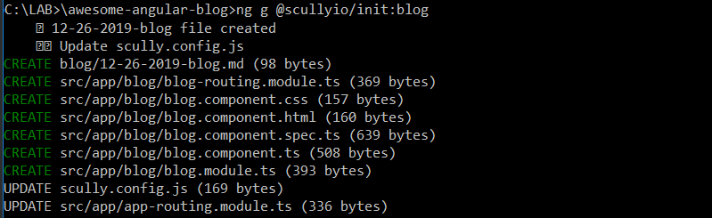 Scully created a blog for us