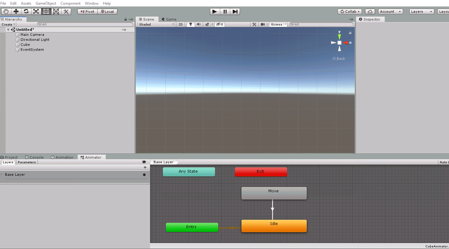 Creation of the button