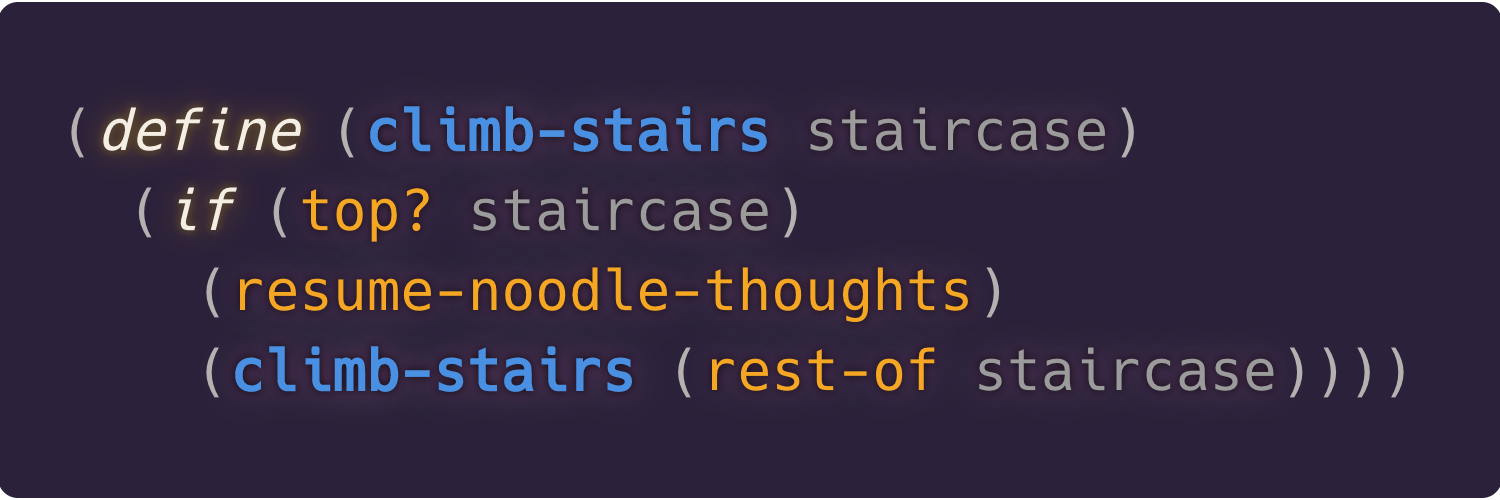 Staircase climbing algorithm