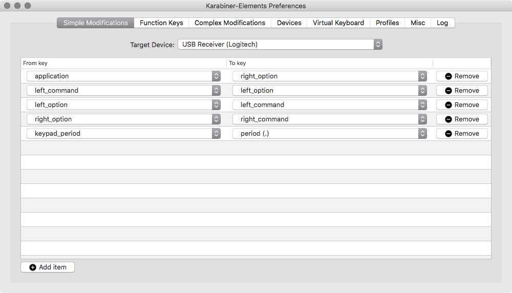 Karabiner - Simple Modifications
