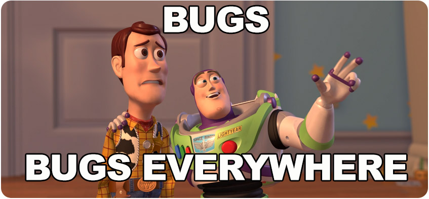 Bugs everywhere