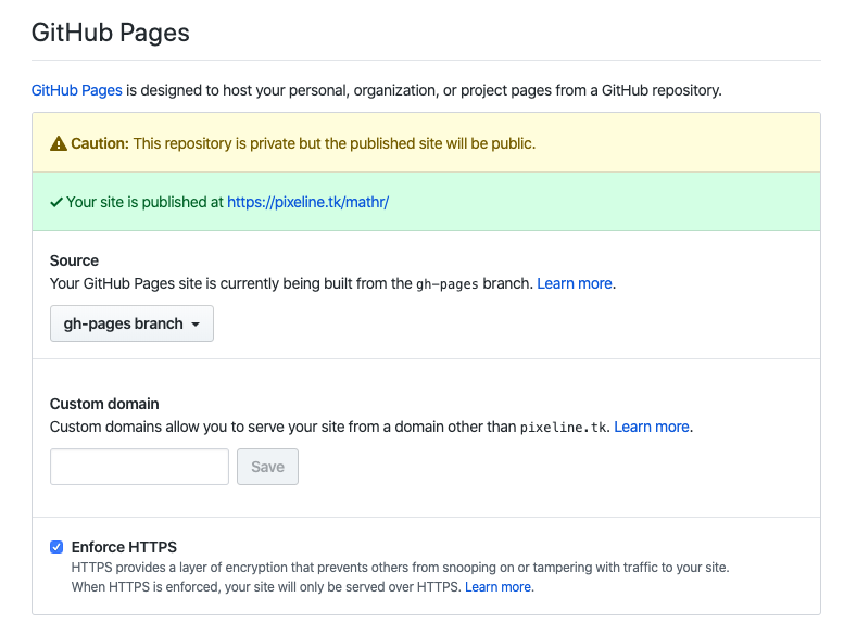 GitHub Settings interface