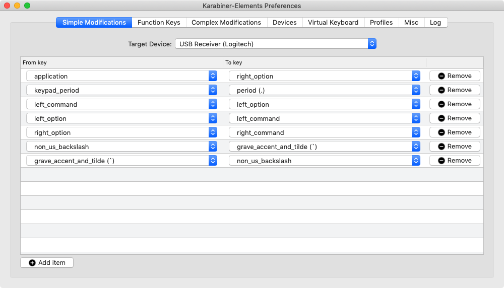 Karabiner - Additional Modifications