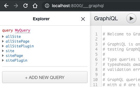 Gatsby GraphQL UI