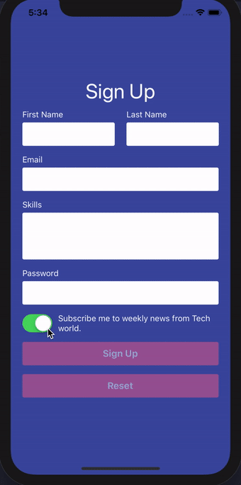 Sign Up Form V2 Sign Up Form V2