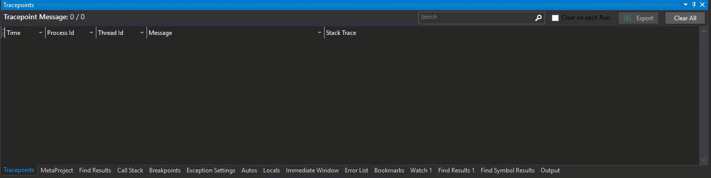 Tracepoint viewer — demonstrate multithreaded info