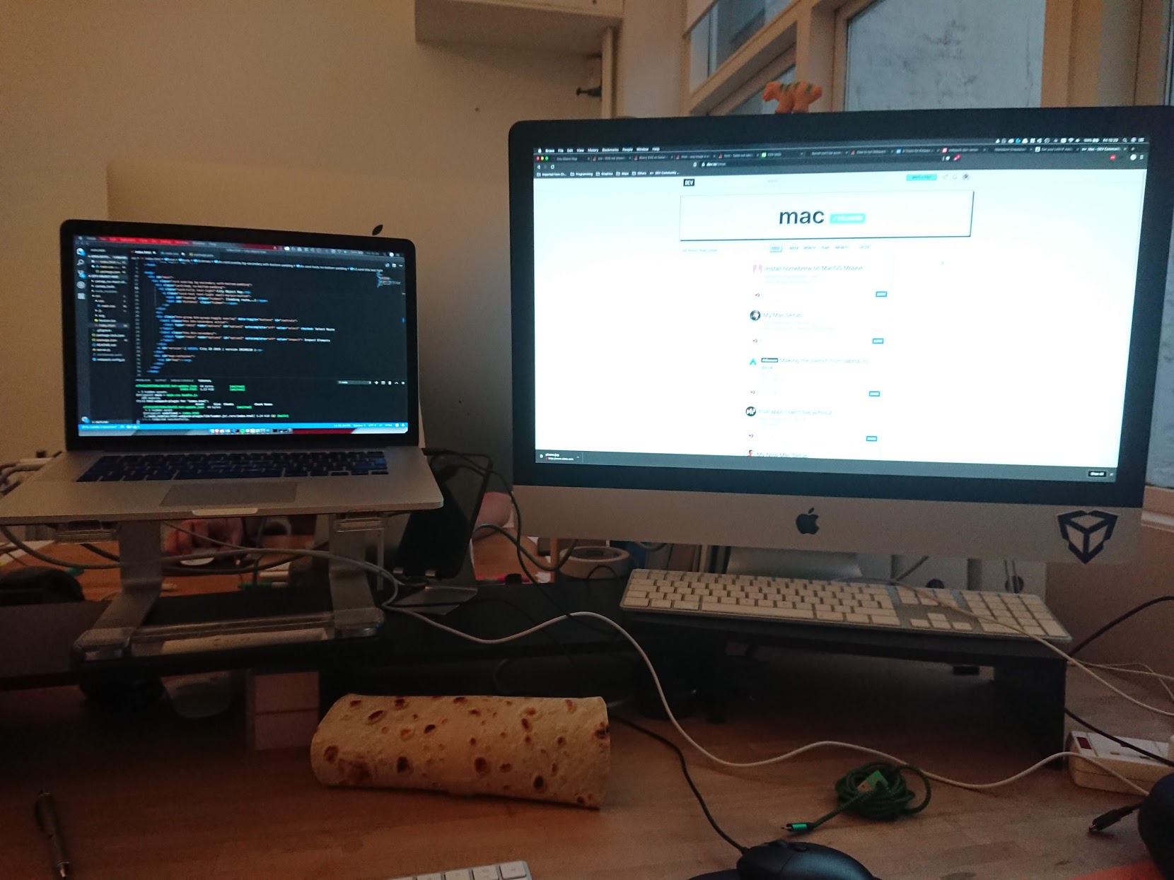 That burrito is my pencilcase, but that's another story