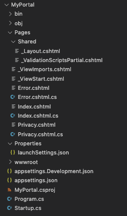 Project structure in Visual Studio Code