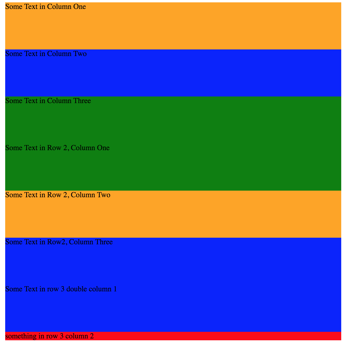 Html 3 Column Divs With Multiple Tables