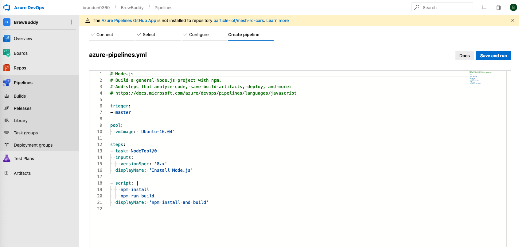 Building IoT Firmware with Azure Pipelines and Particle