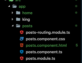 folder structure