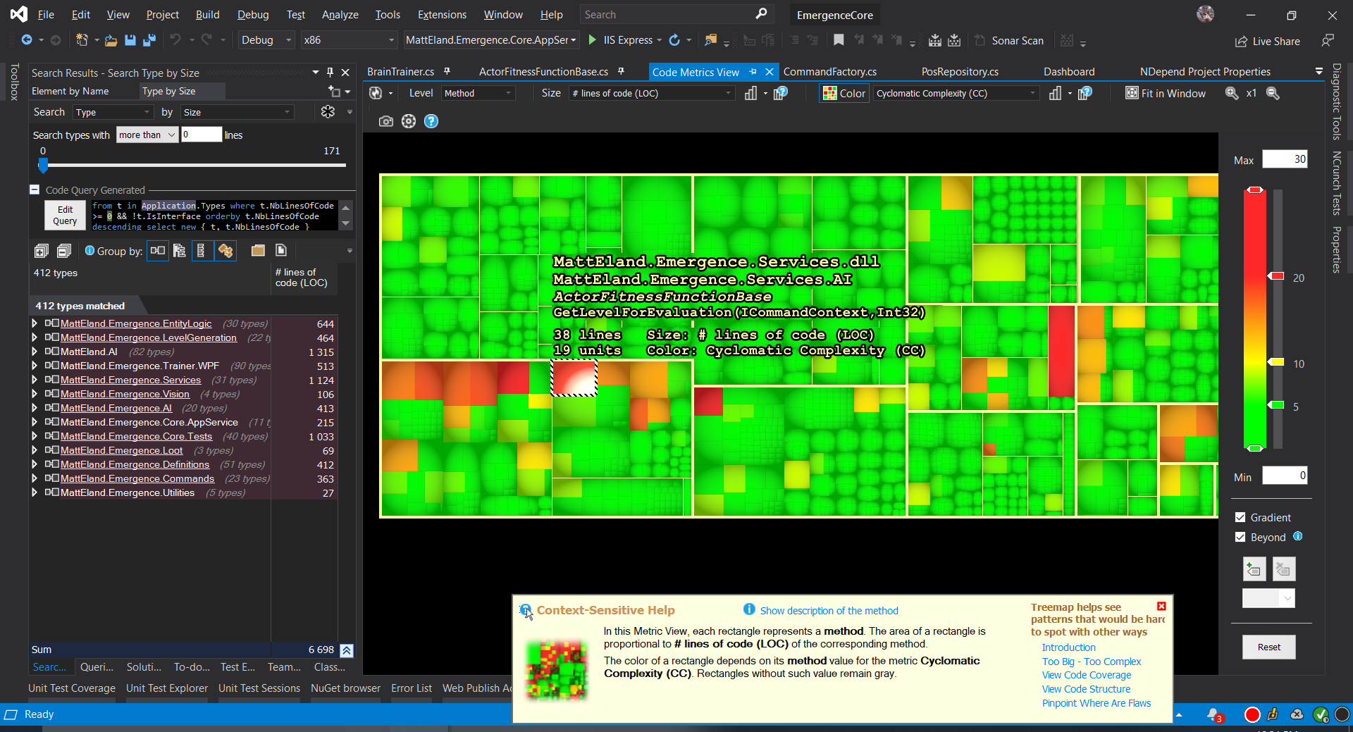 NDepend Tree Map