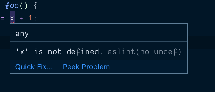 ESLint error in VSCode