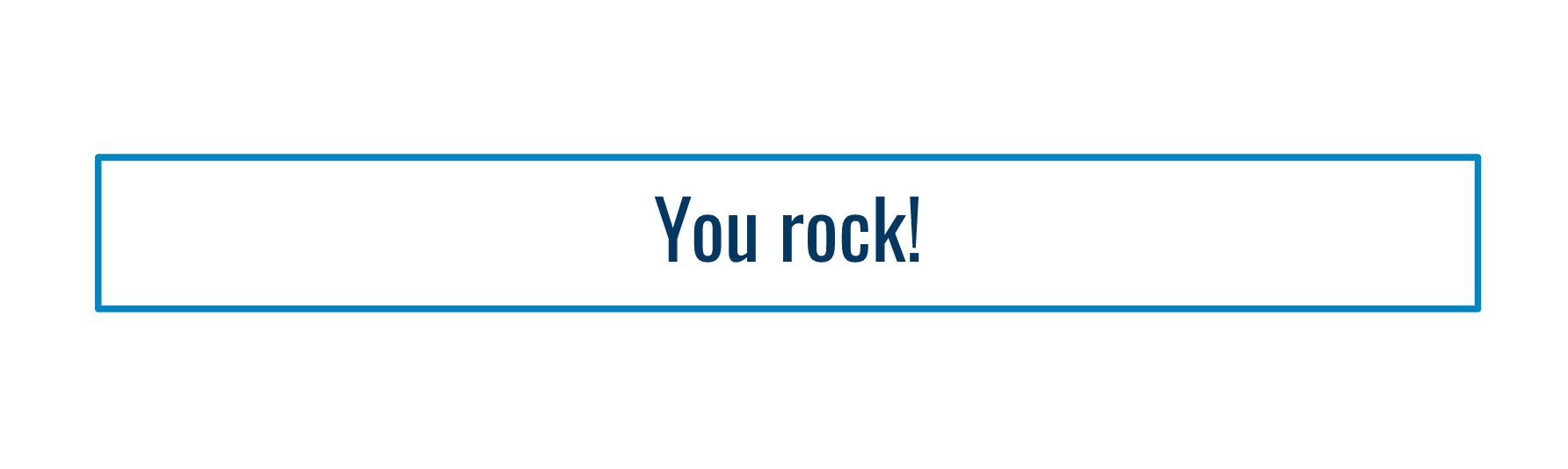 You rock! poster